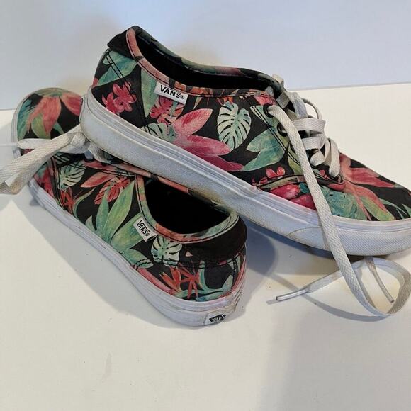 Van’s classic skate, Hawaiian floral sneakers, women's 7.5 - Picture 8 of 9